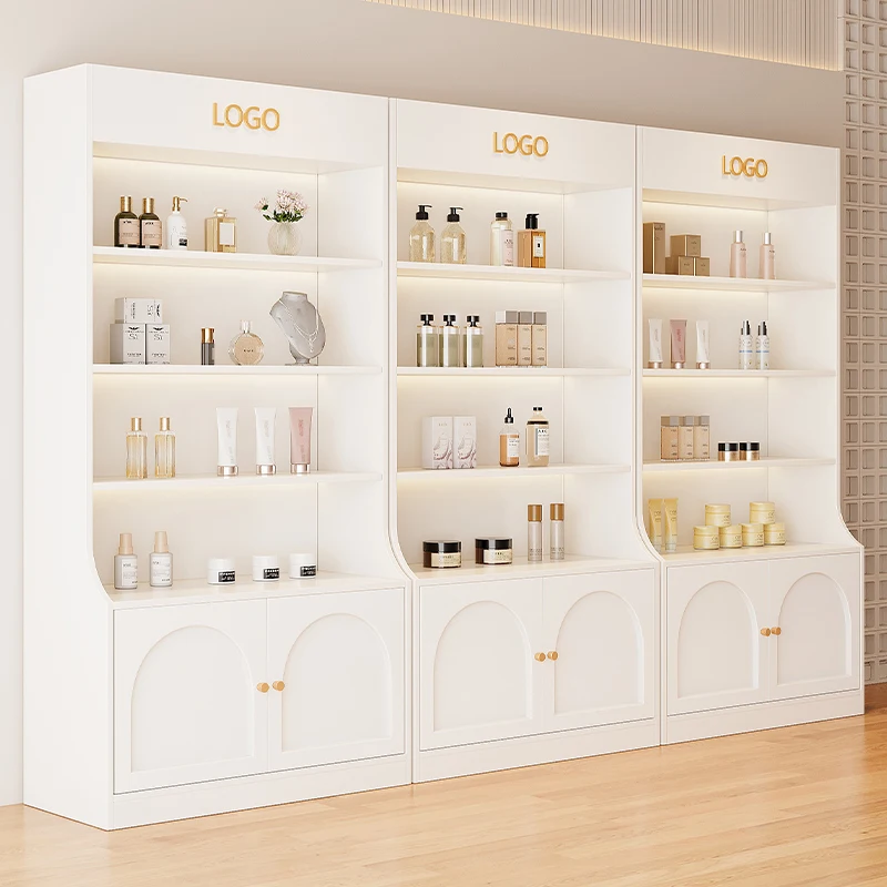 Cosmetics Display Cabinet Products Beauty Salon Nail Art Display Cabinet Glass Door Skin Care Products Shelf Multi-layer Shelf
Cosmetics Display Cabinet Products Beauty Salon Nail Art Display Cabinet Glass Door Skin Care Products Shelf Multi-layer Shelf