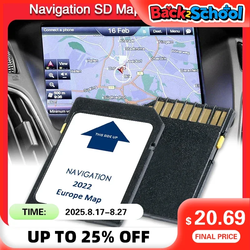Sat Nav 8GB SD Card Map GPS Navigation Europe 2022 Update for IVECO XP Daily
Sat Nav 8GB SD Card Map GPS Navigation Europe 2022 Update for IVECO XP Daily