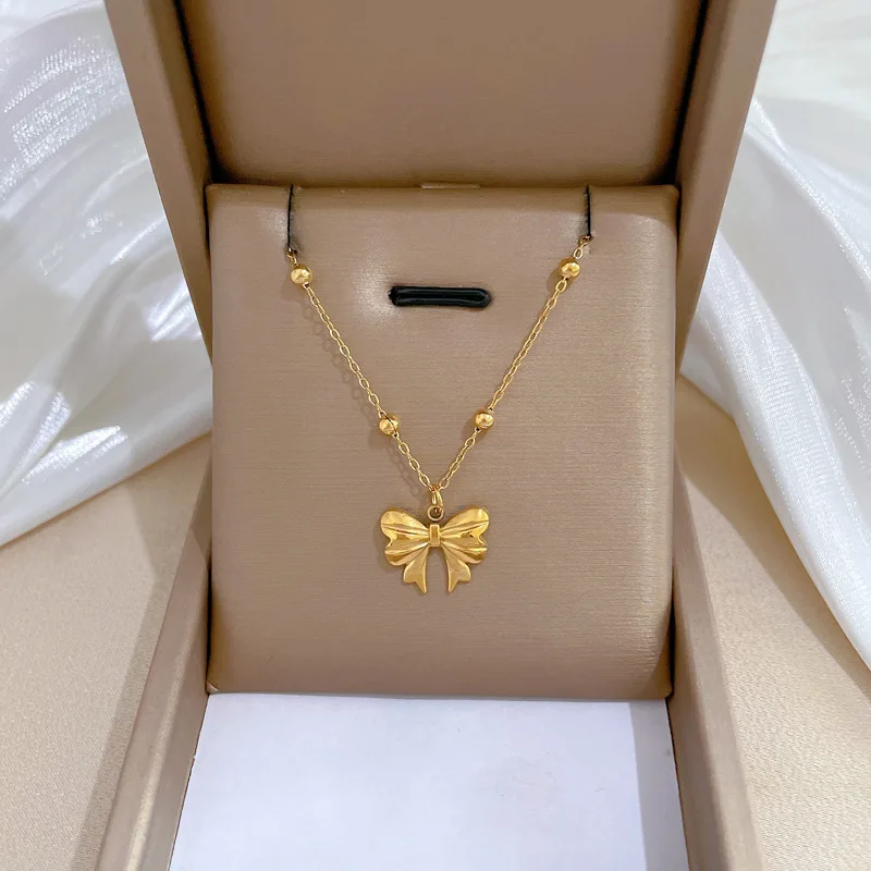 18K Gold Plated Butterfly Necklace For Women Titanium Steel Gold Color Necklace Girls Gift Jewelry
18K Gold Plated Butterfly Necklace For Women Titanium Steel Gold Color Necklace Girls Gift Jewelry