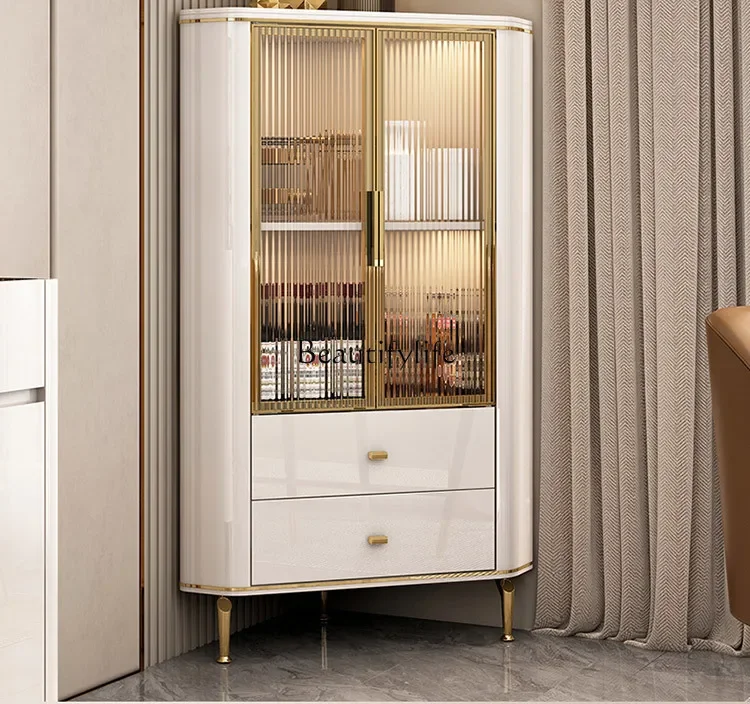 Light Luxury Corner Cabinet Modern Simple Living Room Dining Room Storage Corner Bedroom Storage Cabinet
Light Luxury Corner Cabinet Modern Simple Living Room Dining Room Storage Corner Bedroom Storage Cabinet