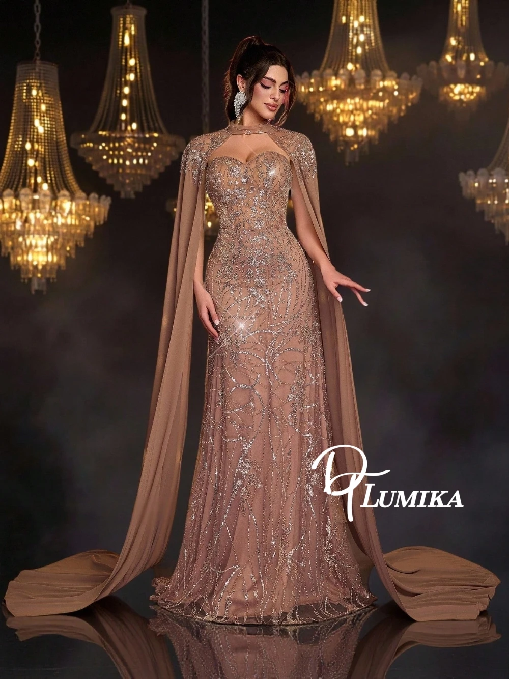 Винтажное струящееся платье-накидка с блестками для выпускного вечера, блестящее платье русалки из бисера для торжественного вечера, элегантное роскошное праздничное платье по индивидуальному заказу
Винтажное струящееся платье-накидка с блестками для выпускного вечера, блестящее платье русалки из бисера для торжественного вечера, элегантное роскошное праздничное платье по индивидуальному заказу