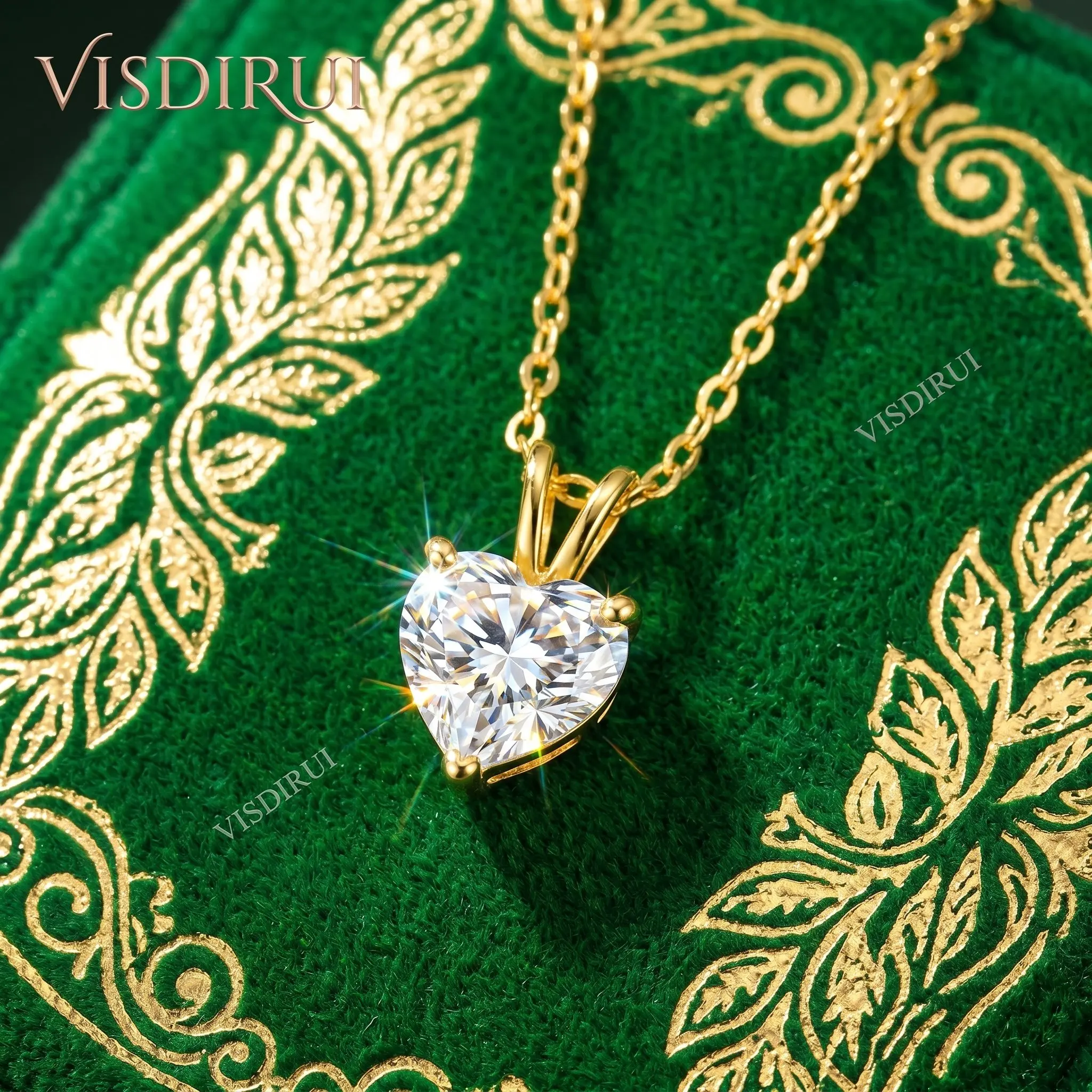 VISDIRUI D Color 1ct Heart Cut 6.5mm Necklace Plated 14k Gold Women 100% 925 Sterling Silver Pendant Diamond Jewelry Gift
VISDIRUI D Color 1ct Heart Cut 6.5mm Necklace Plated 14k Gold Women 100% 925 Sterling Silver Pendant Diamond Jewelry Gift