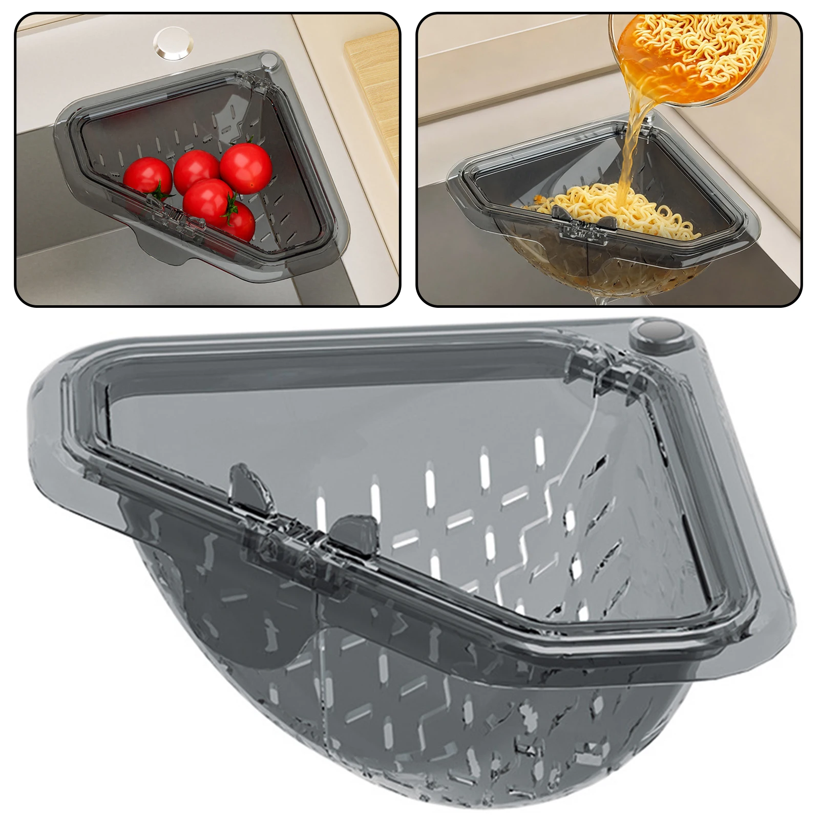 Sink Food Catcher Basket Magnetic Suction Drainage Triangle Drying Kitchen Sink Drain Strainer Corner Basket for Scrap Fruits
Sink Food Catcher Basket Magnetic Suction Drainage Triangle Drying Kitchen Sink Drain Strainer Corner Basket for Scrap Fruits