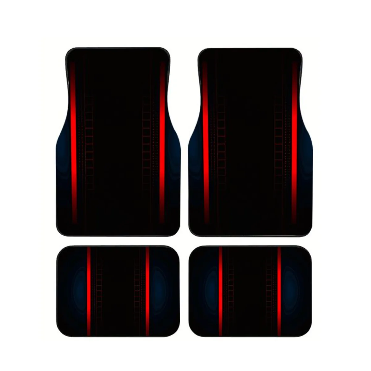 Red Vertical Glow Line Black Car Floor Mats 4PCS Universal Futuristic Sport Non-slip Auto Foot Carpets Interior Accessories
Red Vertical Glow Line Black Car Floor Mats 4PCS Universal Futuristic Sport Non-slip Auto Foot Carpets Interior Accessories