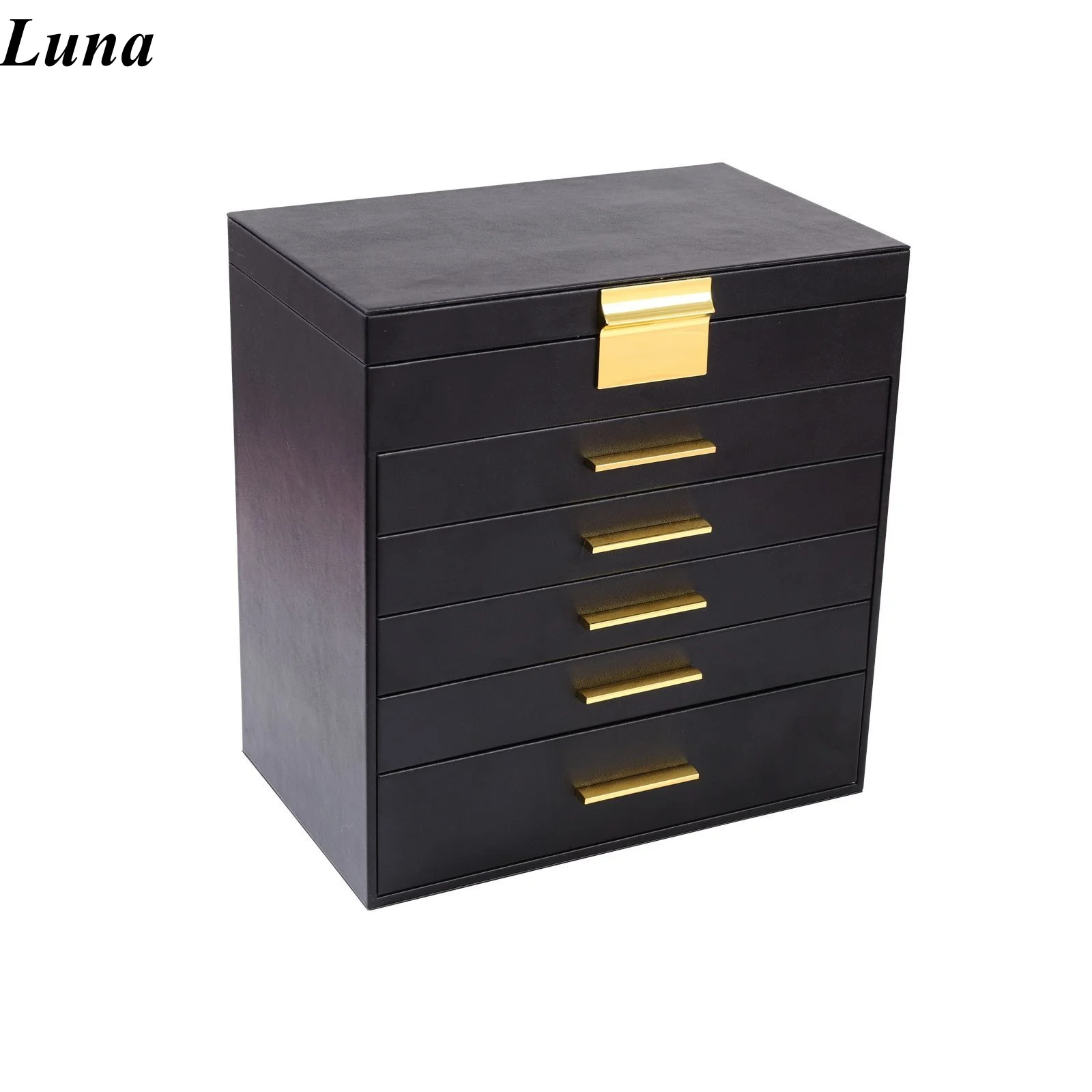 Роскошная шкатулка для драгоценностей большой емкости - многослойный органайзер в европейском стиле, высококачественный футляр для хранения ожерелья и ювелирных изделий
Роскошная шкатулка для драгоценностей большой емкости - многослойный органайзер в европейском стиле, высококачественный футляр для хранения ожерелья и ювелирных изделий