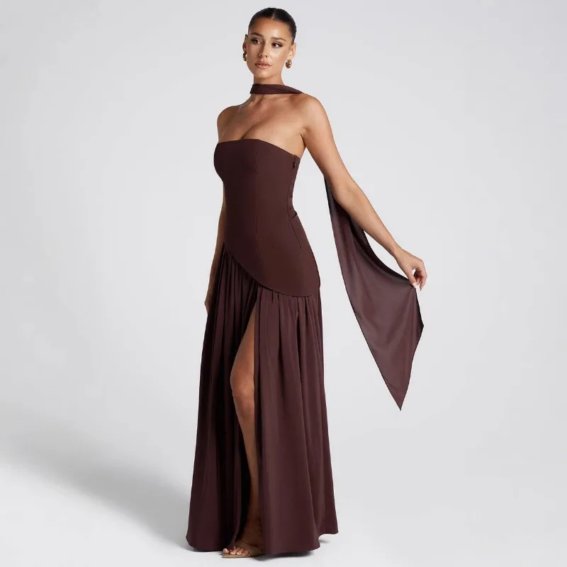 Cross-border Women's Temperament Round Neck Long Sleeve Slim-fit Bag Buttock Splicing Dress Europe and The United States Style
Cross-border Women's Temperament Round Neck Long Sleeve Slim-fit Bag Buttock Splicing Dress Europe and The United States Style