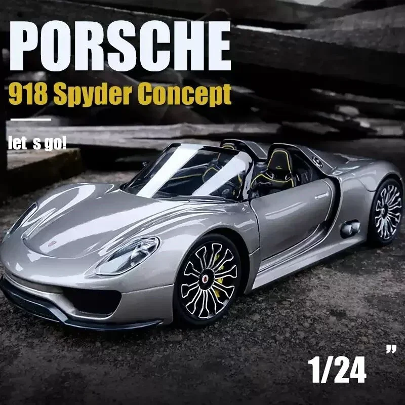 1:24 Porsches 918 Convertible Alloy Car Model Diecast Metal Toy Vehicles Car Model High Simulation Collection Toy Gift
1:24 Porsches 918 Convertible Alloy Car Model Diecast Metal Toy Vehicles Car Model High Simulation Collection Toy Gift