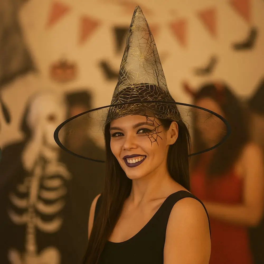Funny Pointed Hat Halloween Witch Hat Breathable Sequin Spider Witch Hat Decorative Cosplay Hat Kids Costume
Funny Pointed Hat Halloween Witch Hat Breathable Sequin Spider Witch Hat Decorative Cosplay Hat Kids Costume