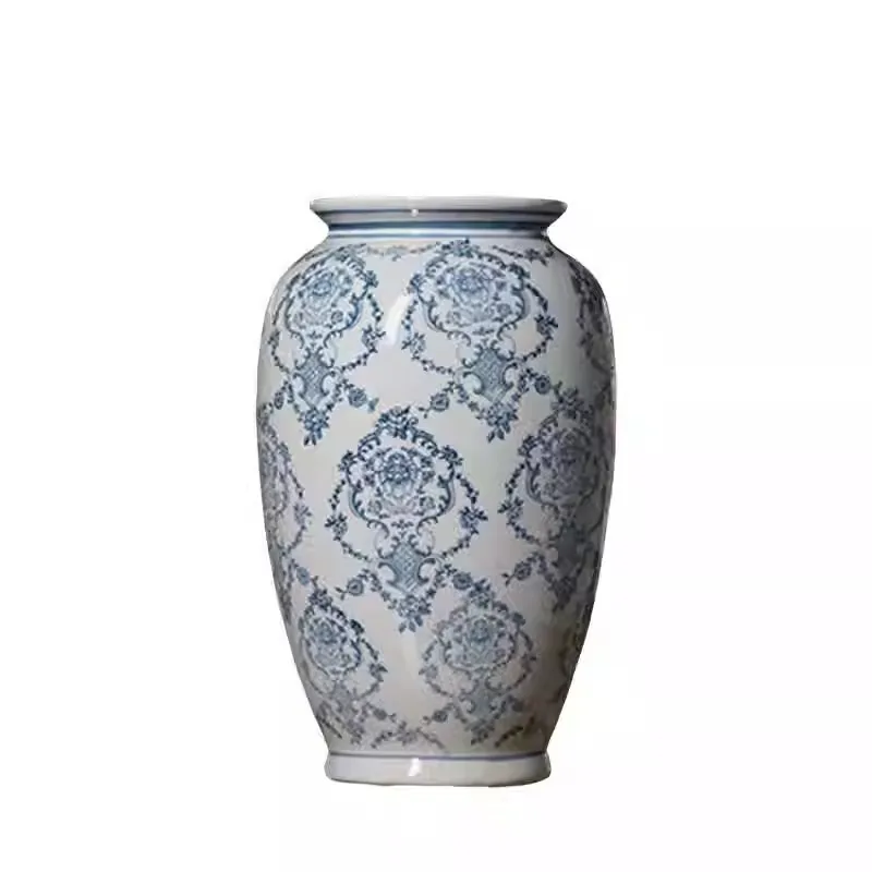 Blue and white porcelain vintage ceramic vases, hydroponic flower arrangements, entryway decorations, ornaments
Blue and white porcelain vintage ceramic vases, hydroponic flower arrangements, entryway decorations, ornaments