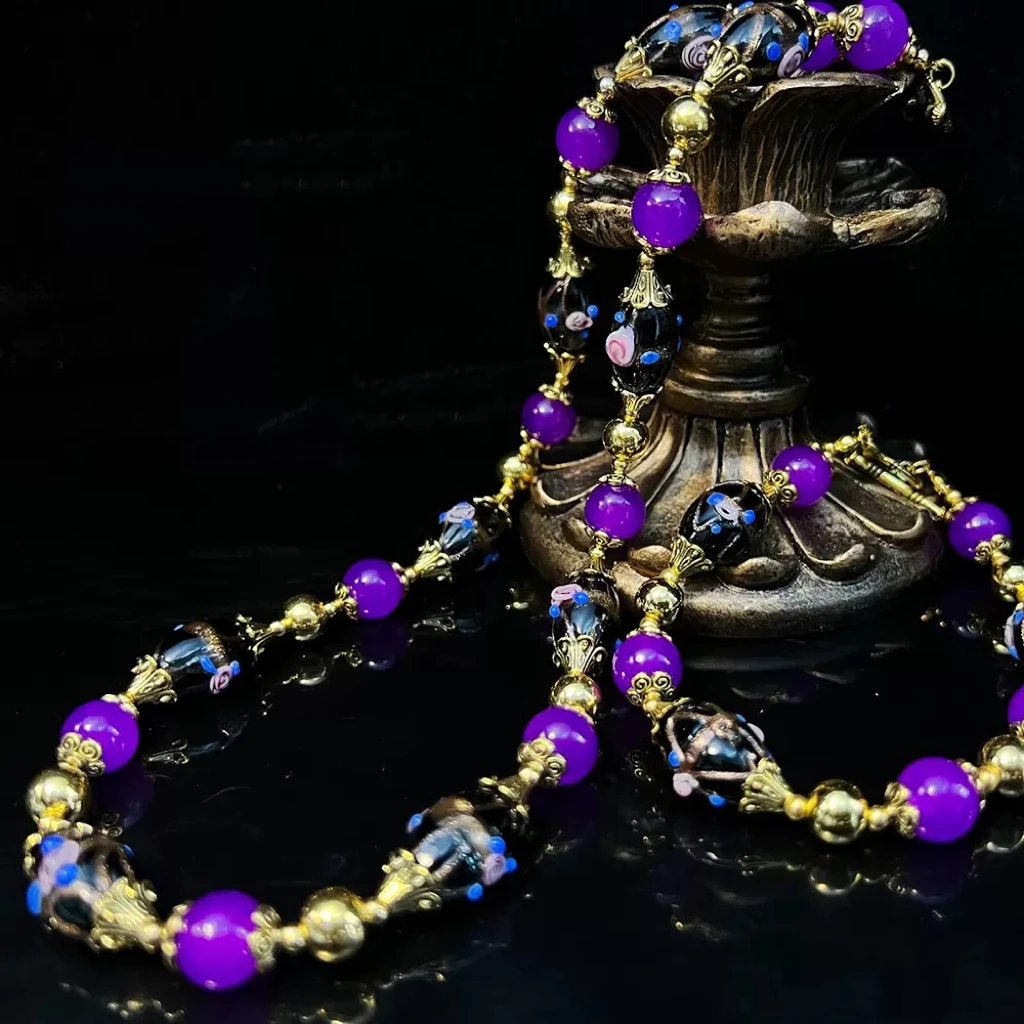 Винтажное оригинальное производство ручной работы, фиолетовое ожерелье с натуральным кристаллом, браслет, костюм, новые ювелирные изделия в китайском стиле, высокое качество 
Винтажное оригинальное производство ручной работы, фиолетовое ожерелье с натуральным кристаллом, браслет, костюм, новые ювелирные изделия в китайском стиле, высокое качество