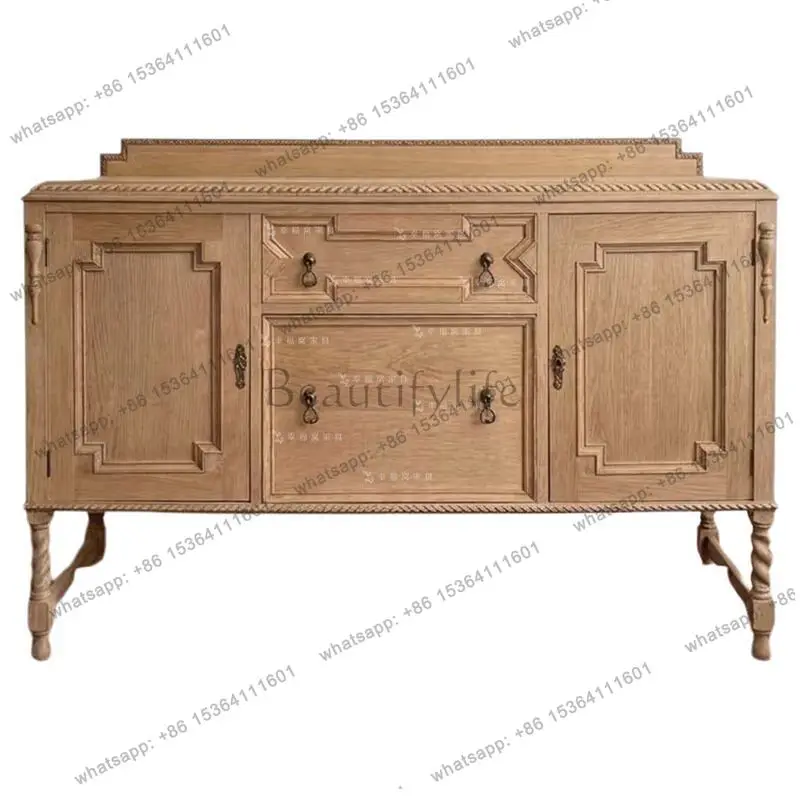 French solid wood retro log color living room porch cabinet medieval decorative locker
French solid wood retro log color living room porch cabinet medieval decorative locker