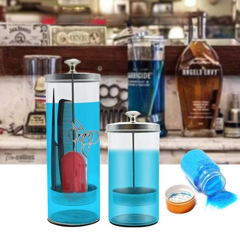 Barber Disinfectant Jar Comb Sterilization Tank Glass Disinfecting Canister Nail Tool Hairdresser Supplie Salon Sterilize Bottle
Barber Disinfectant Jar Comb Sterilization Tank Glass Disinfecting Canister Nail Tool Hairdresser Supplie Salon Sterilize Bottle