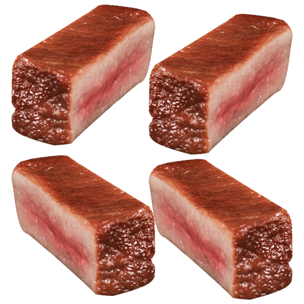 4 Pcs Simulation Steak Artificial Props Roast Beef Block Decors Cooking Toy Fake Cooked Meat Model
4 Pcs Simulation Steak Artificial Props Roast Beef Block Decors Cooking Toy Fake Cooked Meat Model