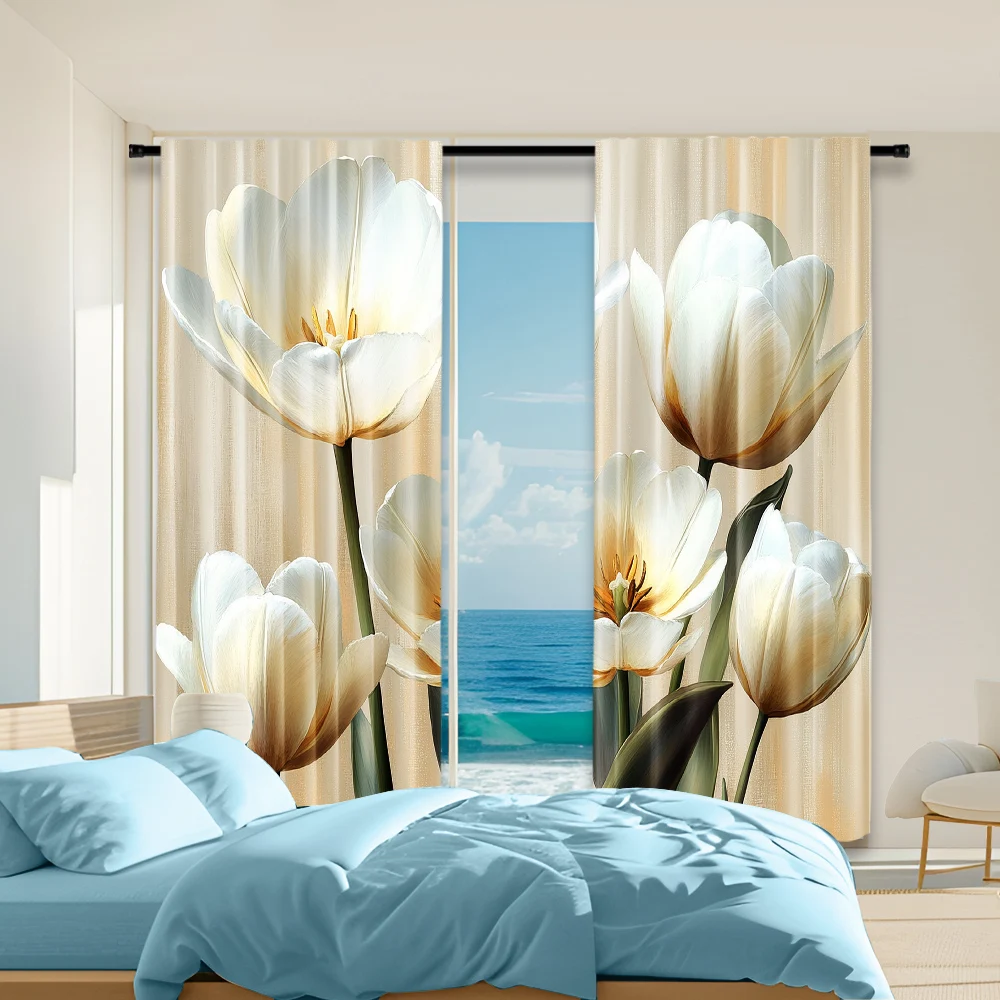 2 pcs, versatile polyester transparent curtains for home decoration Flower Decoration Pattern for use in bedrooms and living
2 pcs, versatile polyester transparent curtains for home decoration Flower Decoration Pattern for use in bedrooms and living