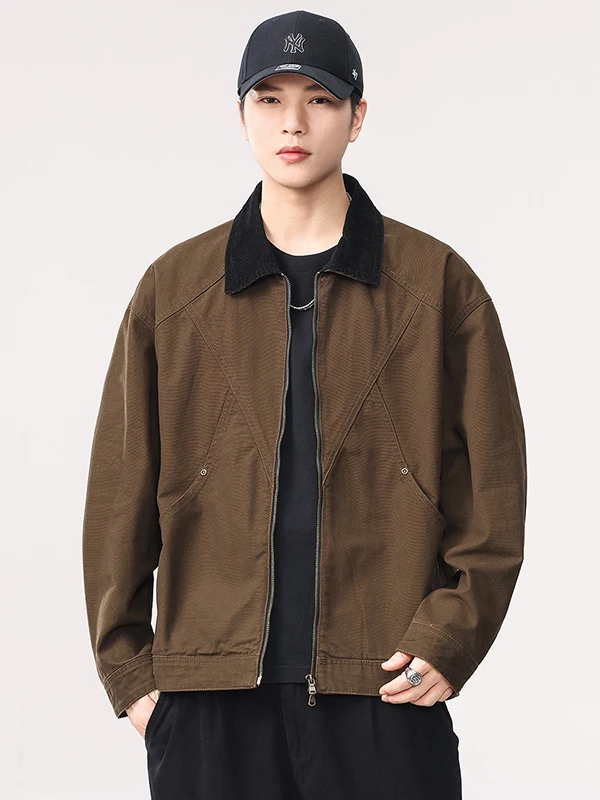 American Retro Barn Color Blo Collar Detroit Men's Jaet Loose Pure Cotton Workwear Jaet Trendy Autumn 2025 Long Sve
American Retro Barn Color Blo Collar Detroit Men's Jaet Loose Pure Cotton Workwear Jaet Trendy Autumn 2025 Long Sve