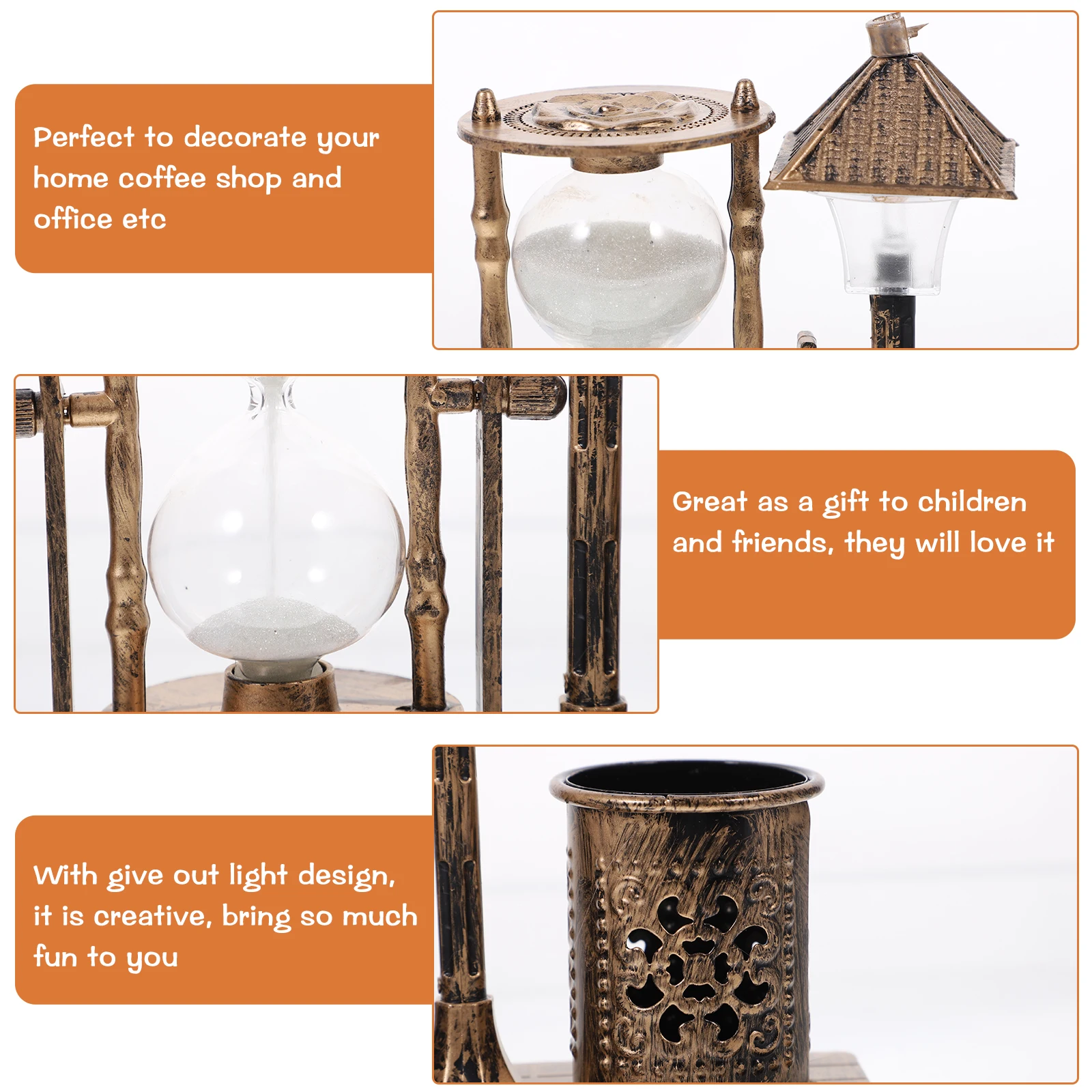 Hourglass Pen Holder Lamp Nightstand Vintage Decor Led Desk Office Child Gift Gardening Supplies Desktop Hourglass
Hourglass Pen Holder Lamp Nightstand Vintage Decor Led Desk Office Child Gift Gardening Supplies Desktop Hourglass