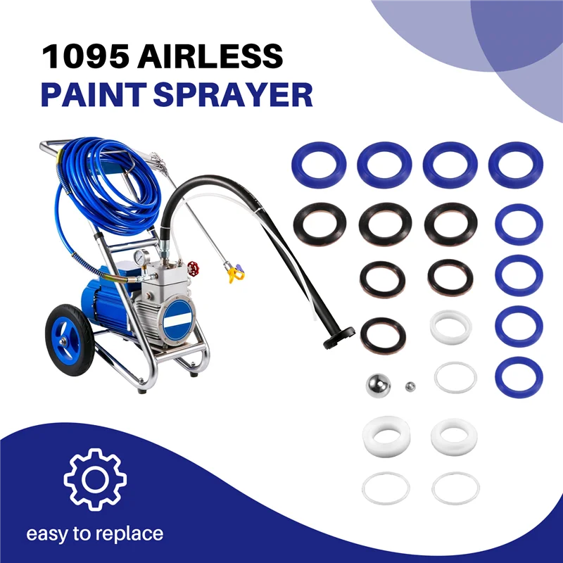 ABKO-248213 Airless Paint Sprayer Pump Repair Packing Kit Seal Ring Kit For1095 1595 5900 Airless Paint Sprayer
ABKO-248213 Airless Paint Sprayer Pump Repair Packing Kit Seal Ring Kit For1095 1595 5900 Airless Paint Sprayer
