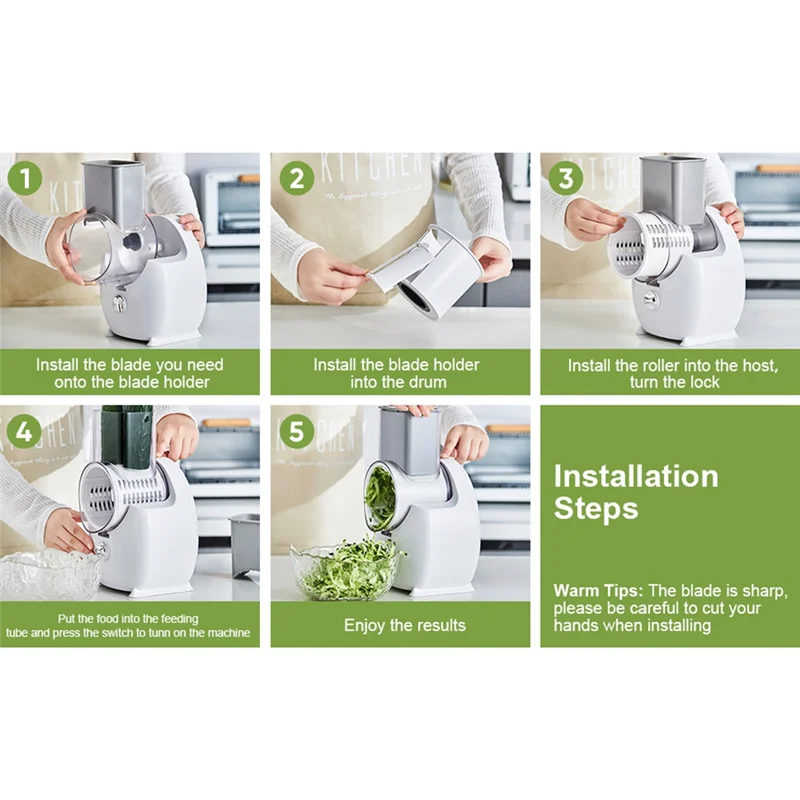 【Popular】Electric Cheese Grater Detachable Electric Salad Maker For Home Kitchen Vegetable Slicer For Potato Cheeses And Nuts
【Popular】Electric Cheese Grater Detachable Electric Salad Maker For Home Kitchen Vegetable Slicer For Potato Cheeses And Nuts