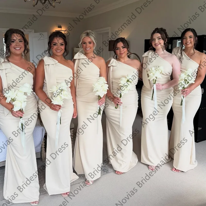 Long Light Champagne Mermaid Bridesmaid Dresses Maid Of Honor Gown African Girls Wedding Guest Dress Customized
Long Light Champagne Mermaid Bridesmaid Dresses Maid Of Honor Gown African Girls Wedding Guest Dress Customized