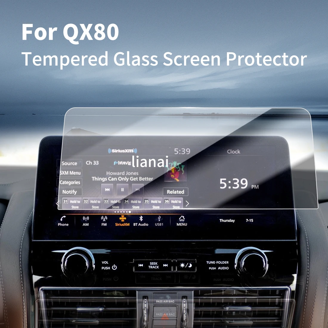 Carplay Screen Protector Tempered Glass Protective Film Navigator Car Stickers Accessories For24 east wind QX80
Carplay Screen Protector Tempered Glass Protective Film Navigator Car Stickers Accessories For24 east wind QX80