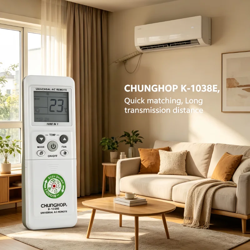 K-1038E 1000 in 1 Universal A/C Remote Control Plug & Play Cool & Heat Air Conditioning Controller For Toshiba Daikin Chigo
K-1038E 1000 in 1 Universal A/C Remote Control Plug & Play Cool & Heat Air Conditioning Controller For Toshiba Daikin Chigo