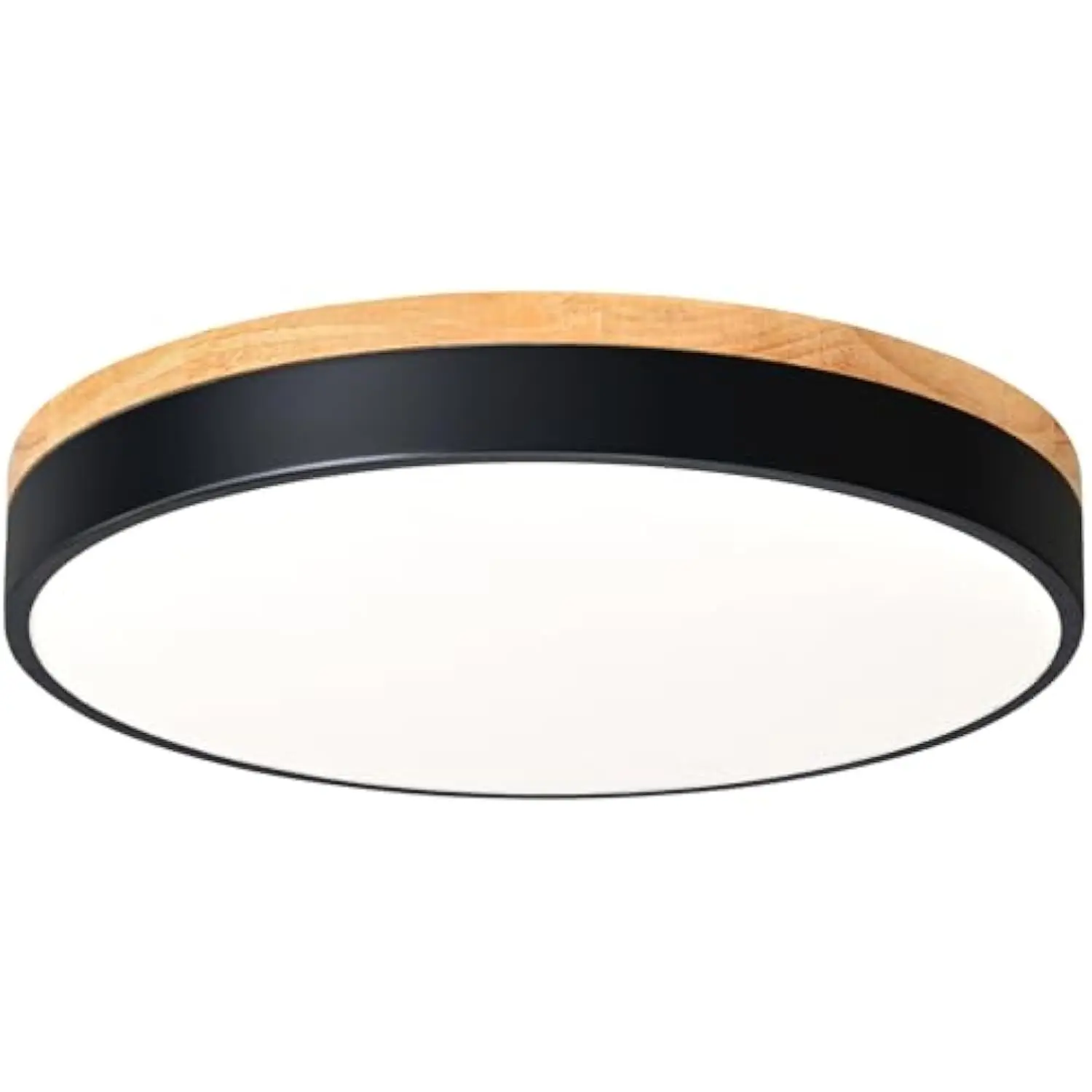 Dimmable Wood Led Ceiling Light, 5Cct 2700K-6000K Modern Black Flush Mount Ceiling Light, Minimalist Round Close to Ceiling Lig 
Dimmable Wood Led Ceiling Light, 5Cct 2700K-6000K Modern Black Flush Mount Ceiling Light, Minimalist Round Close to Ceiling Lig