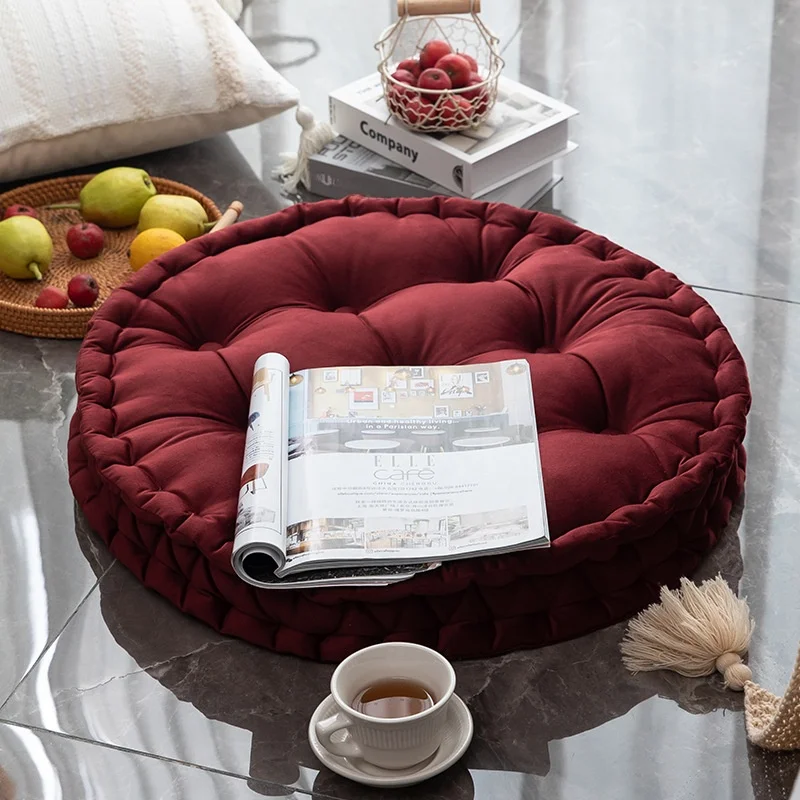 Nordic Velvet Thickened Cushion Pure Color Sofa Pillow Home Handmade Fabric Art Tatami Window Zafu Meditation Pad
Nordic Velvet Thickened Cushion Pure Color Sofa Pillow Home Handmade Fabric Art Tatami Window Zafu Meditation Pad