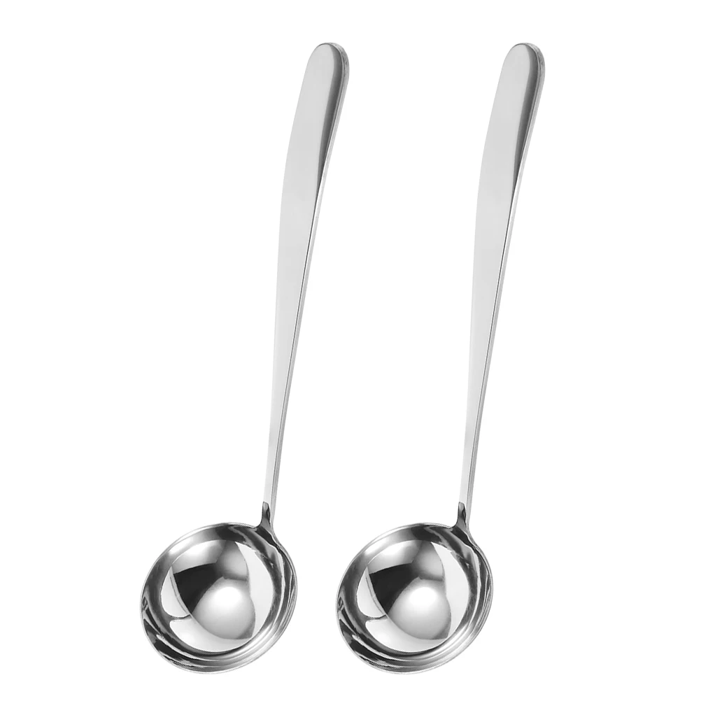 2pcs Stainless Steel Kitchen Cooking Soup Ladle 8CM Water Scoop Hot Pot Tool Easy Clean Restaurant Canteen Barware 
2pcs Stainless Steel Kitchen Cooking Soup Ladle 8CM Water Scoop Hot Pot Tool Easy Clean Restaurant Canteen Barware
