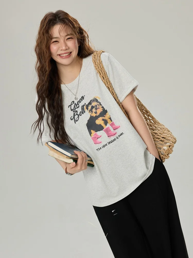 plus Size Women's round Neck Short Sleeve T-Shirt Dog Print Loose Top Korean Style Cotton Summer Casual Fashion Upperwear
plus Size Women's round Neck Short Sleeve T-Shirt Dog Print Loose Top Korean Style Cotton Summer Casual Fashion Upperwear