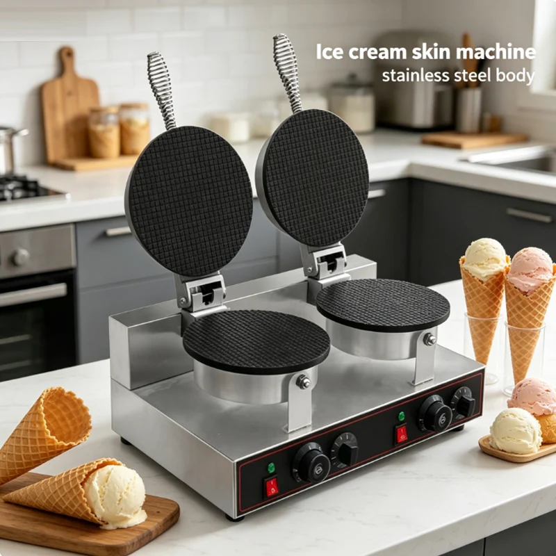 Electric Egg Roll Waffle Baker Maker Belgian Cake Chestnuts Waffle Ice Cream Skin Cone Making Machine
Electric Egg Roll Waffle Baker Maker Belgian Cake Chestnuts Waffle Ice Cream Skin Cone Making Machine