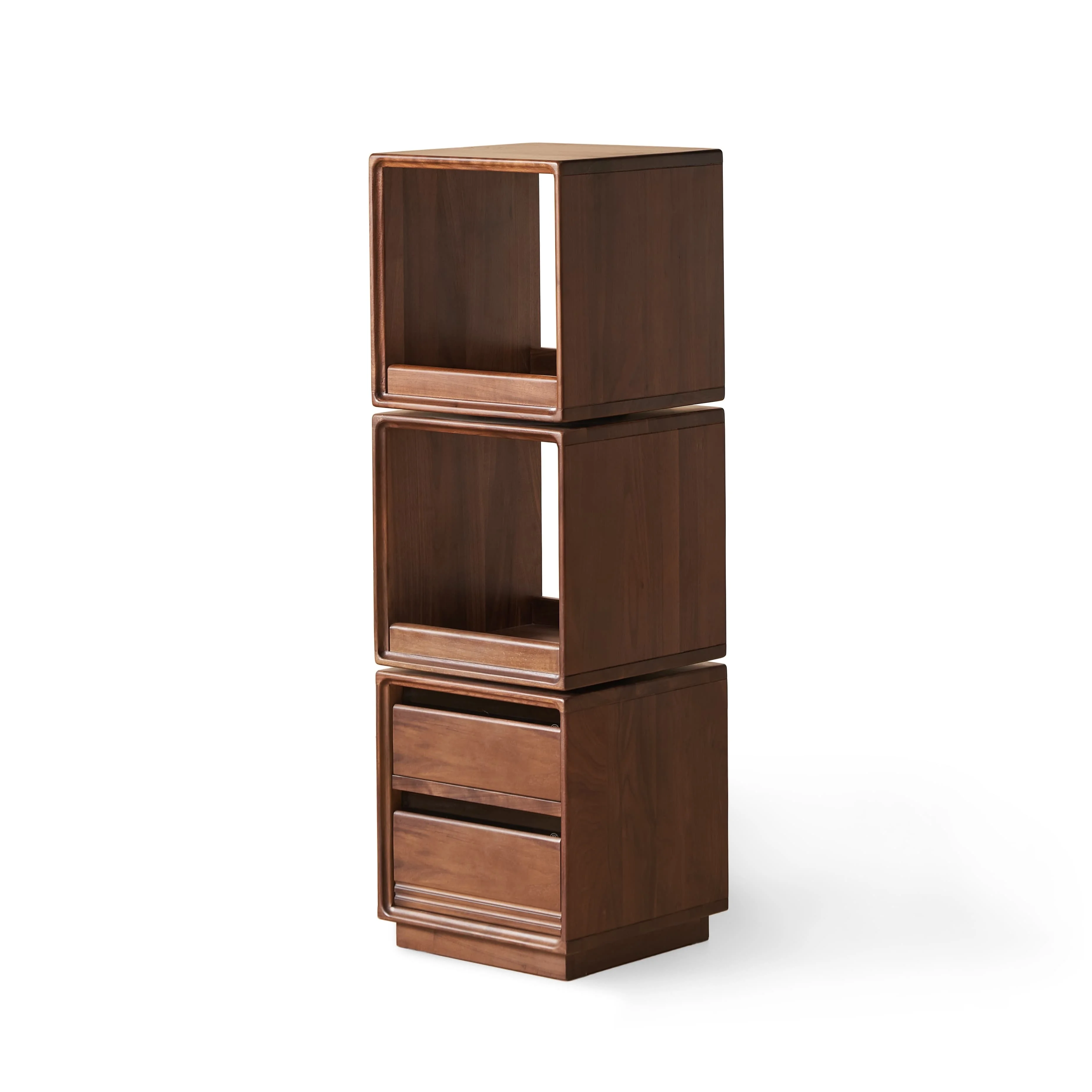 -ee Q8101 Solid Black Walnut Rotatable Side Cabinet 360° Swivel Modular Storage Freestanding Bookcase with Drawers for Living
-ee Q8101 Solid Black Walnut Rotatable Side Cabinet 360° Swivel Modular Storage Freestanding Bookcase with Drawers for Living