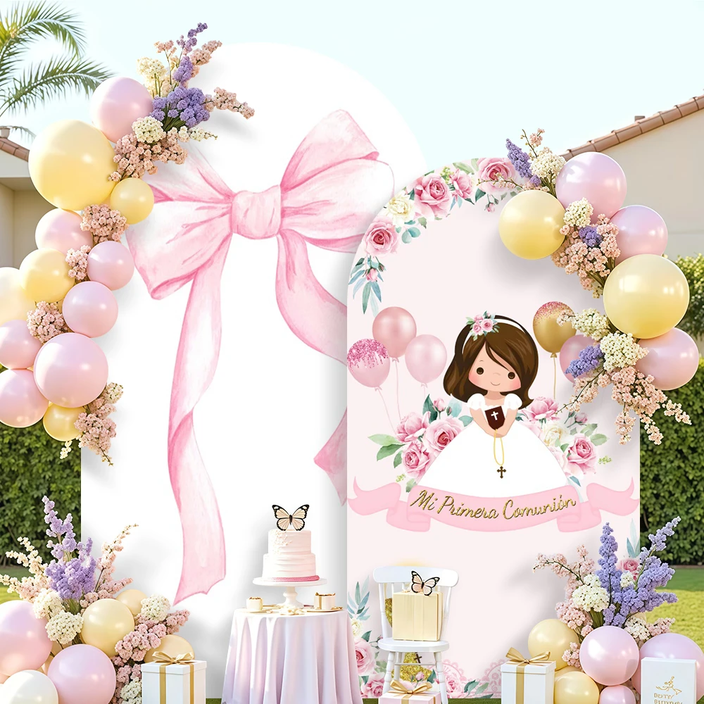 Mi Primera Comunión Arch Cover Backdrop My First Holy Communion Bible Cross Baptism Boy Girl Christening Party Photo Backgrounds
Mi Primera Comunión Arch Cover Backdrop My First Holy Communion Bible Cross Baptism Boy Girl Christening Party Photo Backgrounds