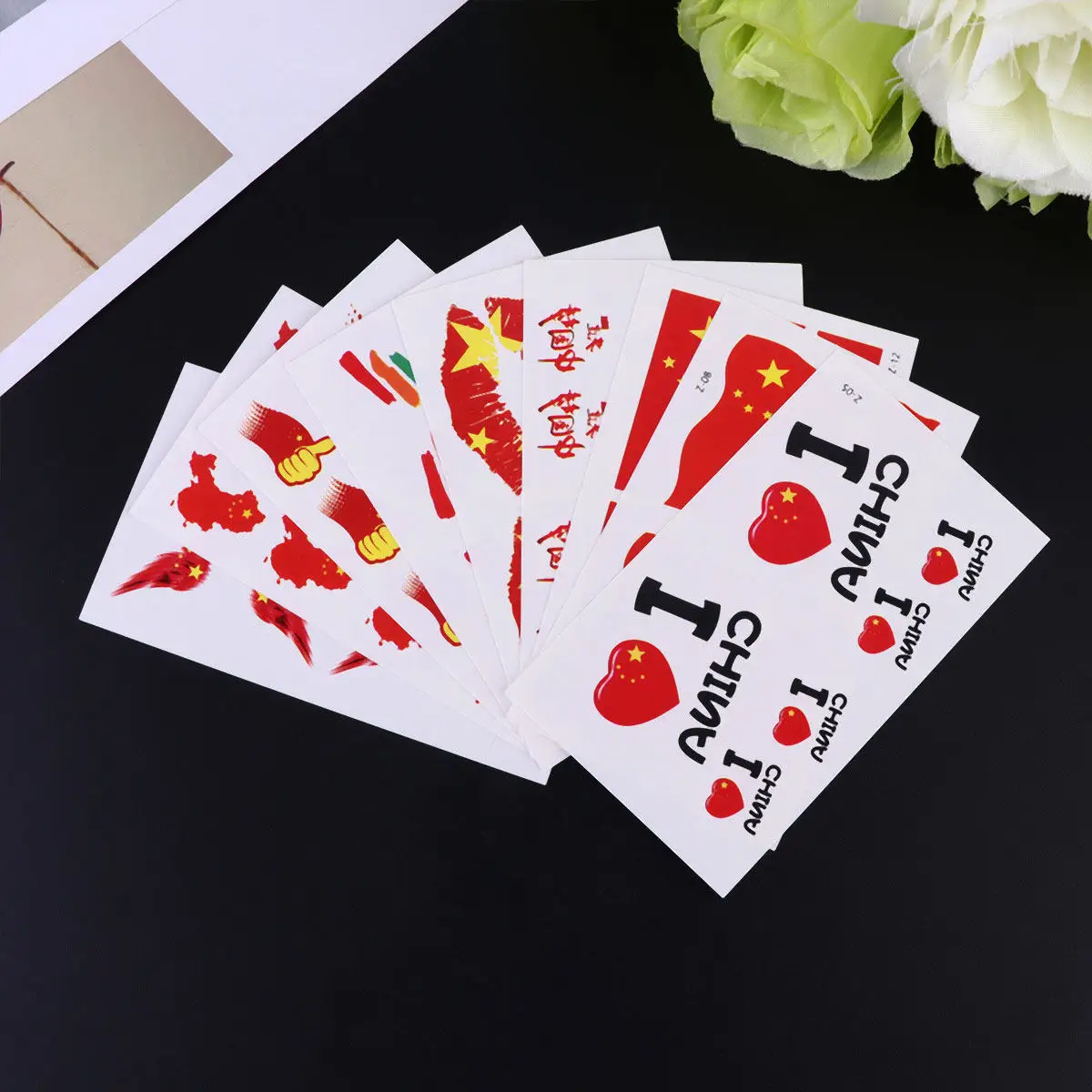 2 set National Flag Temporary Tattoos Waterproof Stickers Patriotic Disposable Face Arm Shoulder Body Art Safe For Sports Events
2 set National Flag Temporary Tattoos Waterproof Stickers Patriotic Disposable Face Arm Shoulder Body Art Safe For Sports Events