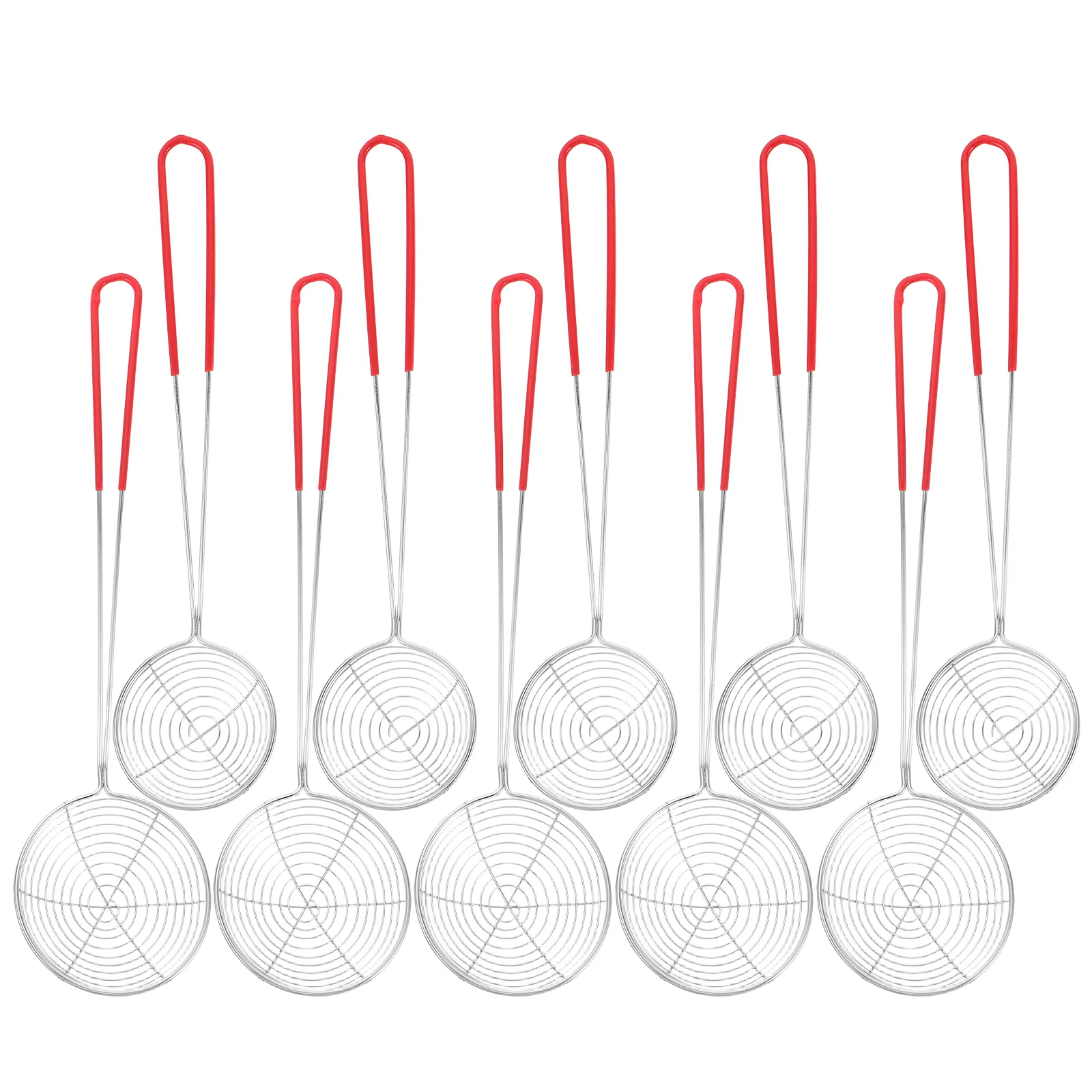 10pcs Stainless Steel Strainer Spoons Hot Pot Scoops Fine Mesh Spider Strainer For Cooking Frying Pasta Boiling Basket Skimmer
10pcs Stainless Steel Strainer Spoons Hot Pot Scoops Fine Mesh Spider Strainer For Cooking Frying Pasta Boiling Basket Skimmer