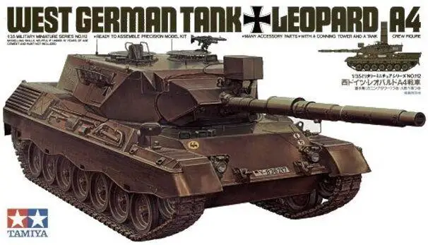 Tamiya 35112 1/35 Scale Military Model Kit West German Tank Leopard A4 Model Building
Tamiya 35112 1/35 Scale Military Model Kit West German Tank Leopard A4 Model Building