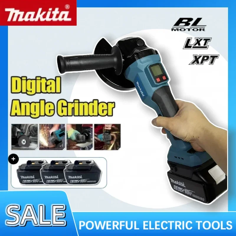 Бесщеточная угловая шлифовальная машина Makita с цифровым дисплеем, электроинструмент для полировки и шлифовки, работающий от аккумулятора Makita.
Бесщеточная угловая шлифовальная машина Makita с цифровым дисплеем, электроинструмент для полировки и шлифовки, работающий от аккумулятора Makita.
