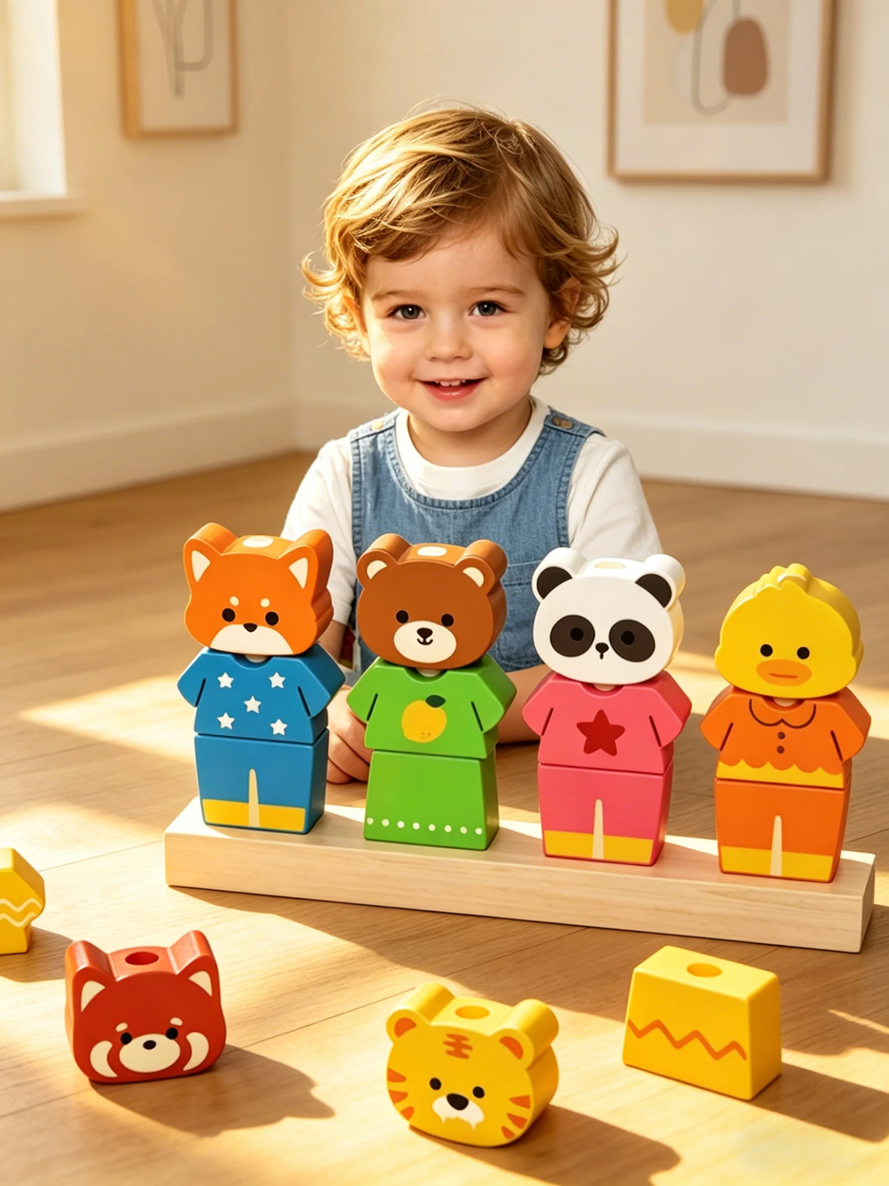 Montessori Toys for Old Toddlers, Wooden Animal Stacking Sorting Toy with Matching Cards, Fine Motor Skills Color Sha
Montessori Toys for Old Toddlers, Wooden Animal Stacking Sorting Toy with Matching Cards, Fine Motor Skills Color Sha