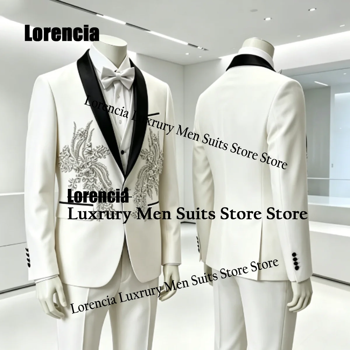 Customized High Quality Embroidery Men Suit Elegant Paillettes Crystal Wedding Tuxedos Slim High End hombre 3 Pieces Sele Blazer
Customized High Quality Embroidery Men Suit Elegant Paillettes Crystal Wedding Tuxedos Slim High End hombre 3 Pieces Sele Blazer