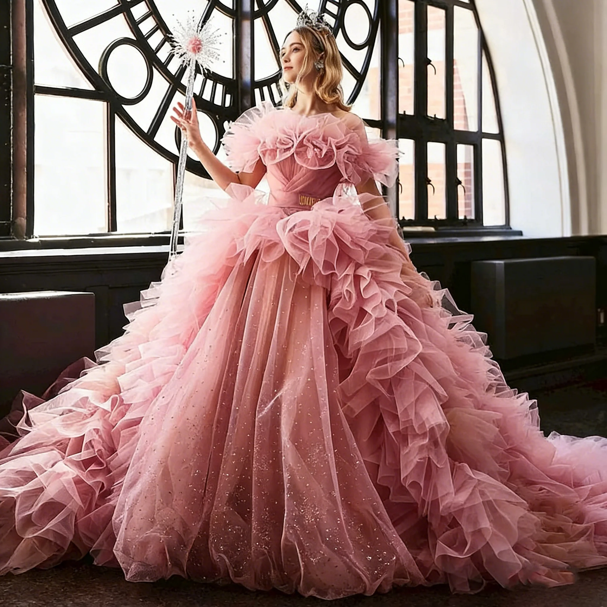 Блестящее розовое бальное платье из фатина с рюшами, с открытыми плечами, в пол, для свадьбы, выпускного, церемонии Кинсеанера и торжественных мероприятий
Блестящее розовое бальное платье из фатина с рюшами, с открытыми плечами, в пол, для свадьбы, выпускного, церемонии Кинсеанера и торжественных мероприятий