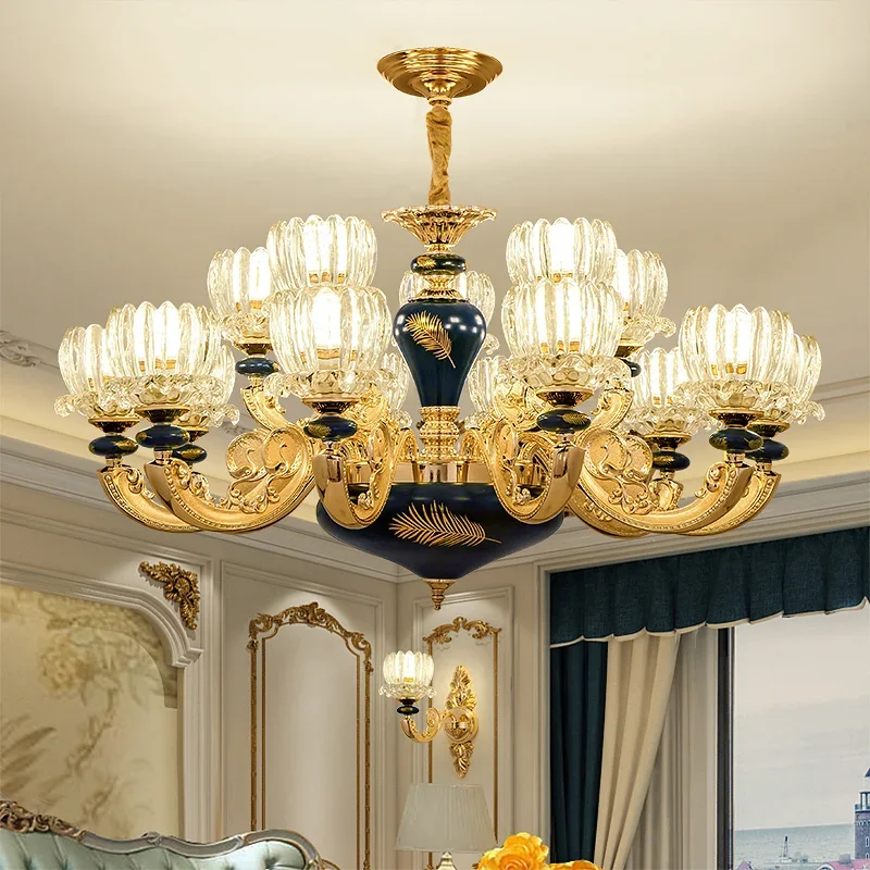 Living Room European Style Light Luxury Chandelier Bedroom Lamp Simple Atmosphere Restaurant Ceramic
Living Room European Style Light Luxury Chandelier Bedroom Lamp Simple Atmosphere Restaurant Ceramic