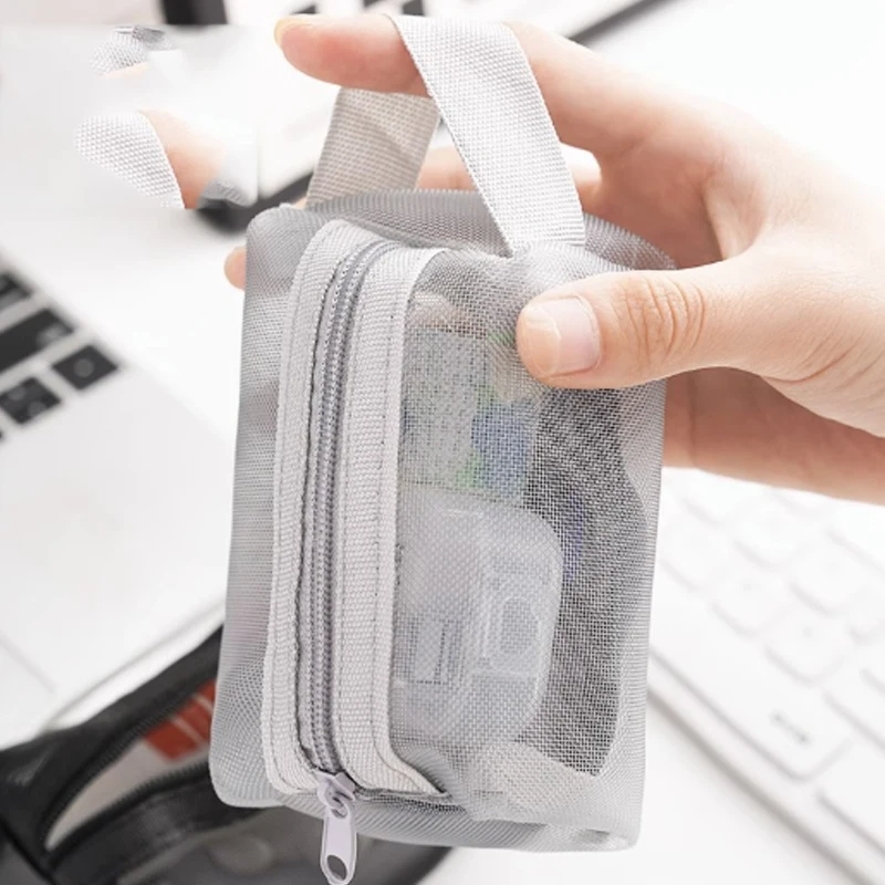 Large Capacity Mini Storage Bag Transparent Mesh Super Capable of Holding Keys Lipstick Change Storage Zipper Bag
Large Capacity Mini Storage Bag Transparent Mesh Super Capable of Holding Keys Lipstick Change Storage Zipper Bag