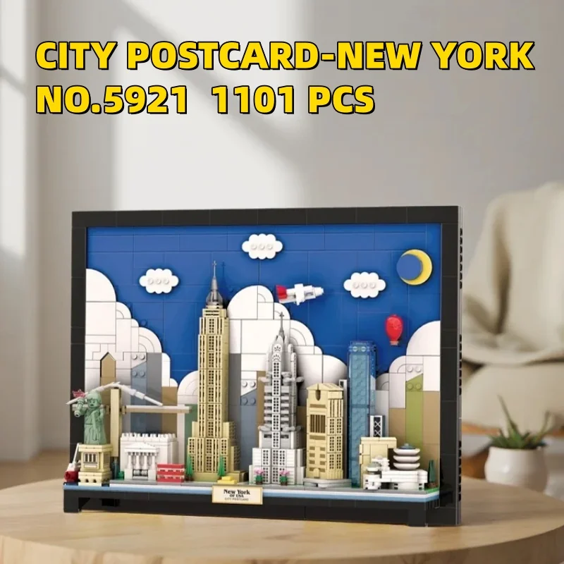 1101pcs Building Blocks CITY POSTCARD-NEW YORK Architecture 5921 Model DIY Bricks Assembly Educational Toys For Kids Adult Gifts
1101pcs Building Blocks CITY POSTCARD-NEW YORK Architecture 5921 Model DIY Bricks Assembly Educational Toys For Kids Adult Gifts