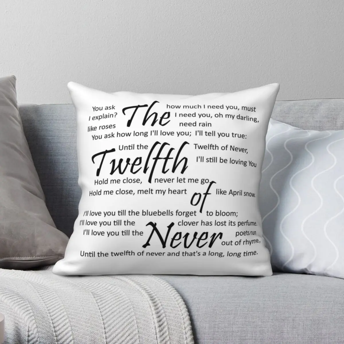 The Twelfth Of Never Johnny Mathis Square Pillowcase Polyester Linen Velvet Creative Decor Throw Pillow Case Car Cushion Cover
The Twelfth Of Never Johnny Mathis Square Pillowcase Polyester Linen Velvet Creative Decor Throw Pillow Case Car Cushion Cover