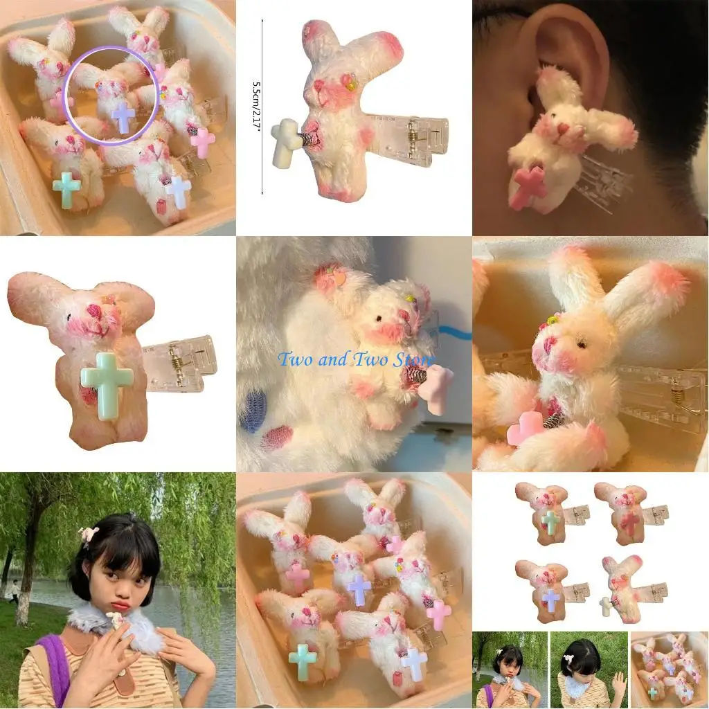 HX6F Fashion Pink Plush Rabbit Hair Clip Girls Hairpin Female Summer Sidebang Sidepin
HX6F Fashion Pink Plush Rabbit Hair Clip Girls Hairpin Female Summer Sidebang Sidepin