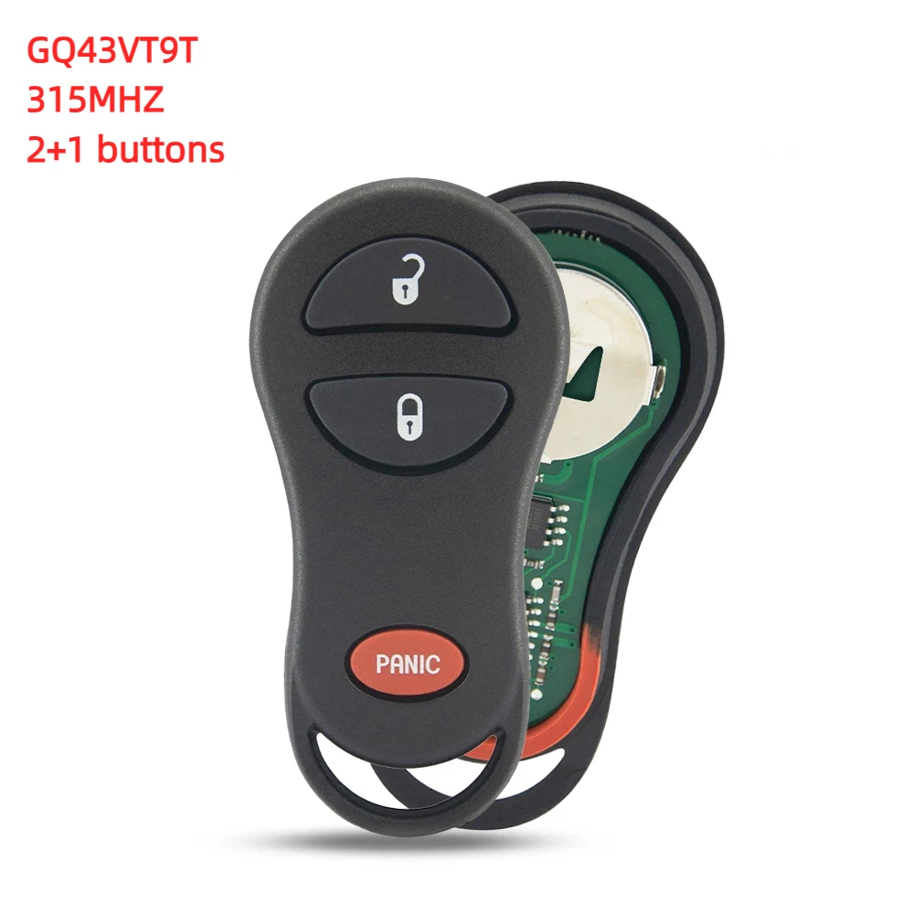 Remote fob 3 button 315Mhz for Dodge Dakota Durango Dodge Ram Jeep Cherokee Grand Cherokee 1999-2004 GQ43VT9T
Remote fob 3 button 315Mhz for Dodge Dakota Durango Dodge Ram Jeep Cherokee Grand Cherokee 1999-2004 GQ43VT9T
