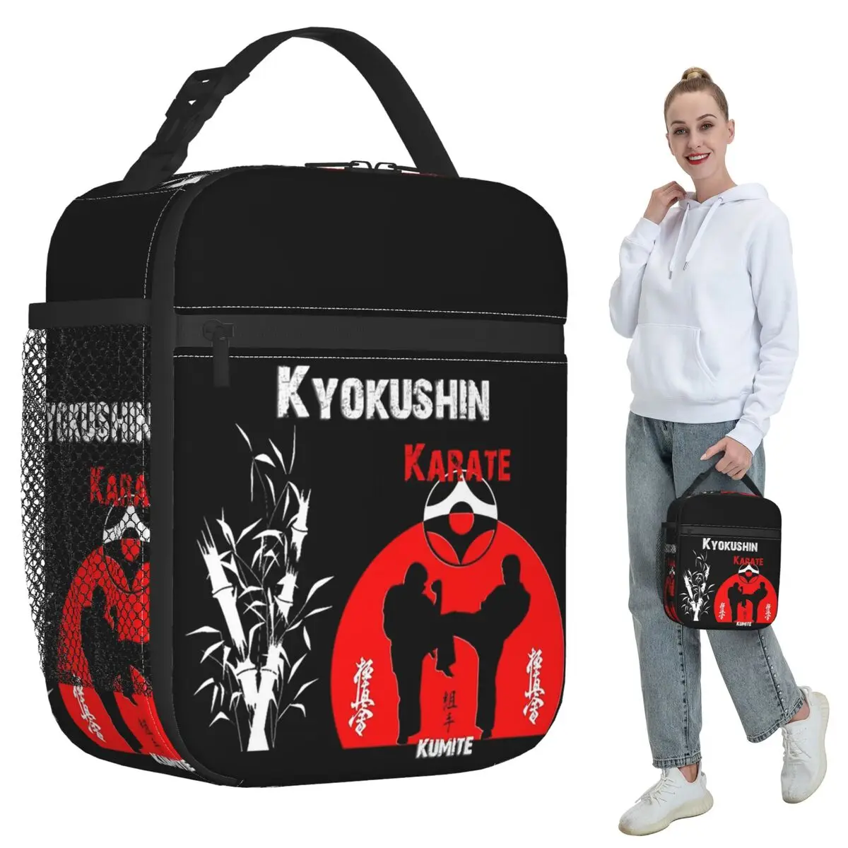 Kyokushi Karate Kumite Scene Insulated Lunch Bag for Women Office Cooler Thermal Food Box Tote Portable Lunch Boxes Container
Kyokushi Karate Kumite Scene Insulated Lunch Bag for Women Office Cooler Thermal Food Box Tote Portable Lunch Boxes Container