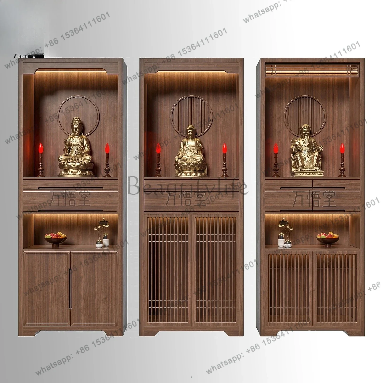 D33Solid Wood Two-layer Buddhist Niche Vertical Cabinet Guanyin Landlord Main Shrine Simple Table
D33Solid Wood Two-layer Buddhist Niche Vertical Cabinet Guanyin Landlord Main Shrine Simple Table