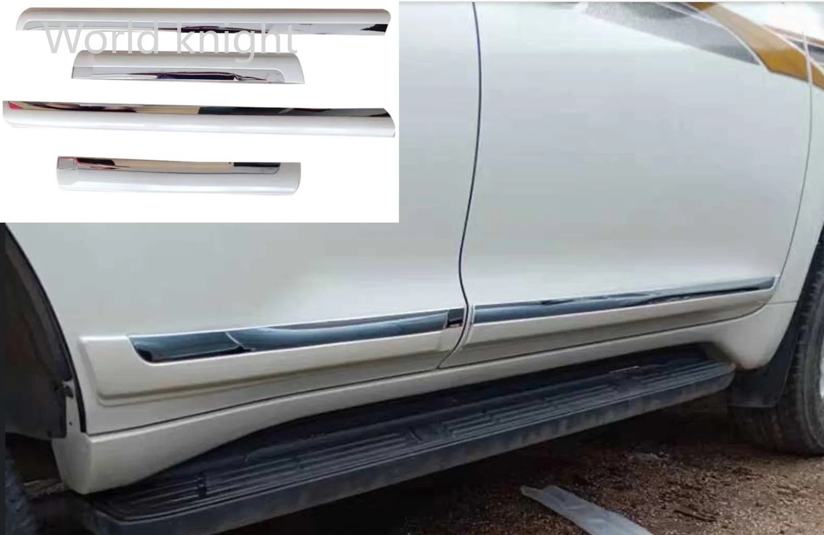For TOYOTA Land Cruiser Prado J150 2018 2019 Decorate Accessories ABS Chrome Pearl white Side Door Line Garnish Body Trim
For TOYOTA Land Cruiser Prado J150 2018 2019 Decorate Accessories ABS Chrome Pearl white Side Door Line Garnish Body Trim