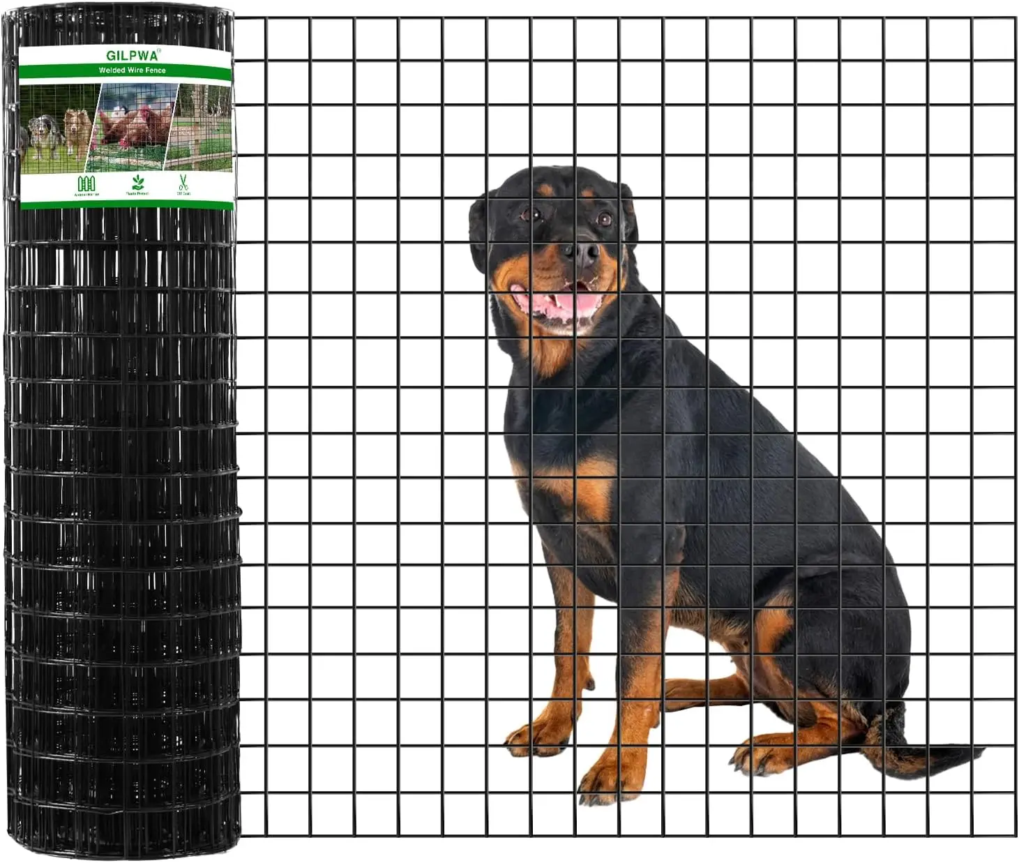 36"H x 50'L PVC Coated Welded Wire Fence, 2"x2" Mesh for Garden Protection & Animal Enclosures
36"H x 50'L PVC Coated Welded Wire Fence, 2"x2" Mesh for Garden Protection & Animal Enclosures