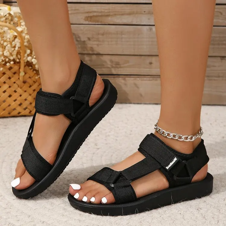 Women's Sandals New Open-toe Soft Bottom Sports Beach Shoes Summer Fashion and Non-slip Solid Color Ladies Sandals Women Shoes
Women's Sandals New Open-toe Soft Bottom Sports Beach Shoes Summer Fashion and Non-slip Solid Color Ladies Sandals Women Shoes